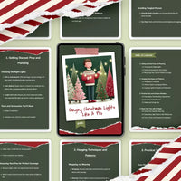 Hanging Christmas Lights Like a Pro | Printable Holiday Decorating Guide | Christmas Tree Lights Checklist | Festive Home Decor eBook | Digital Download - DSARD