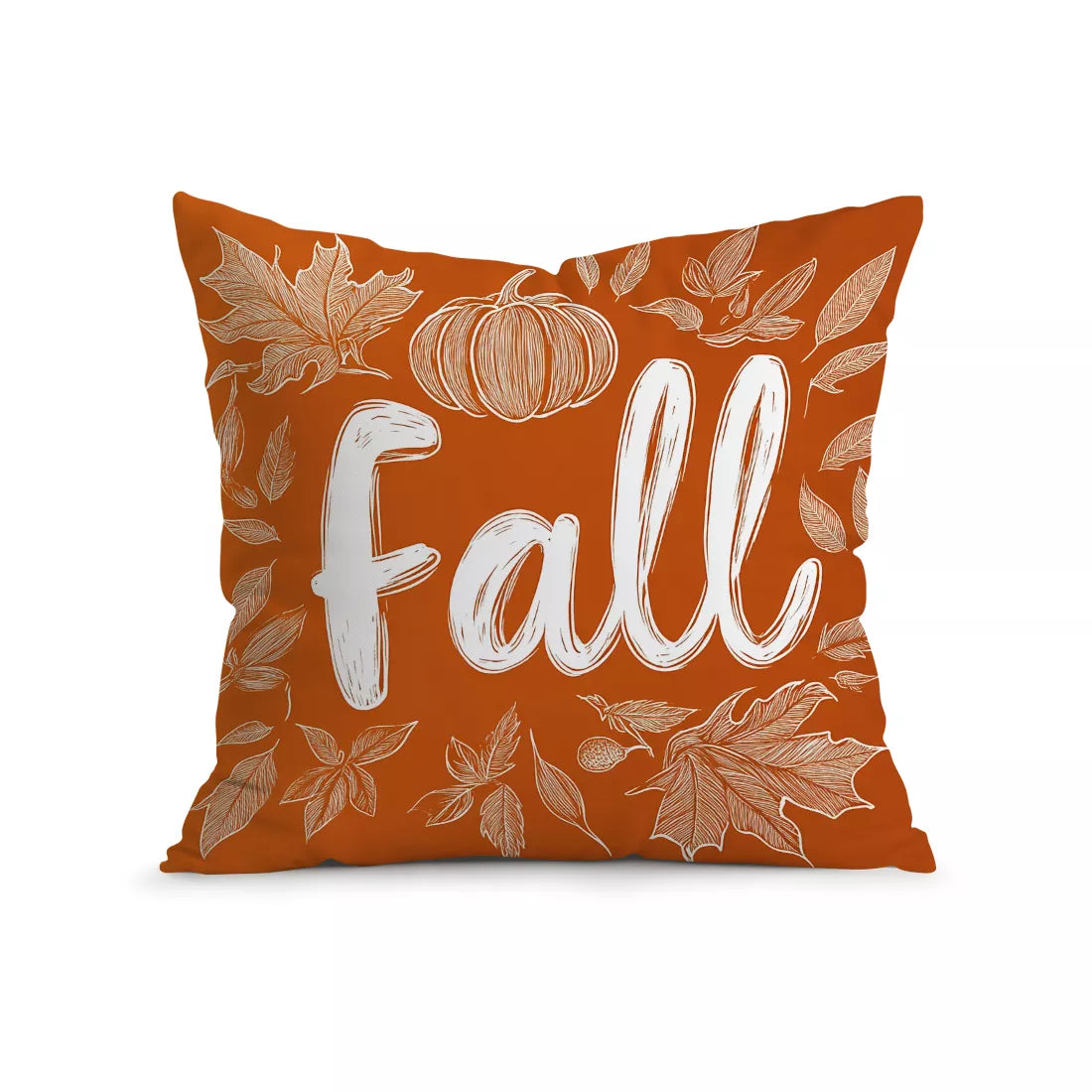 Thanksgiving Maple Leaf Pumpkin Cushion Cover