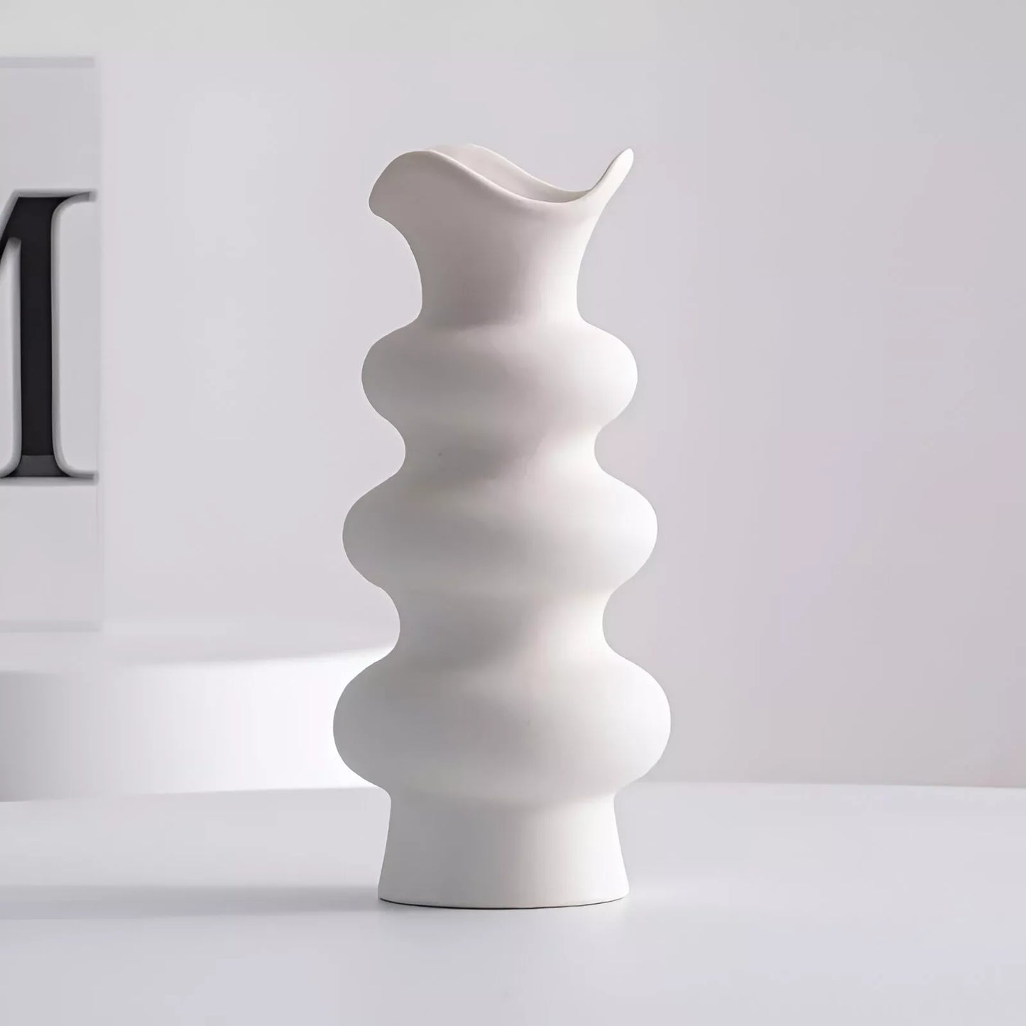 Modern White Ceramic Vase