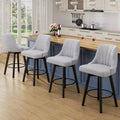 24″ Swivel Upholstered Bar Stools with Backs - DSARD - DSARD