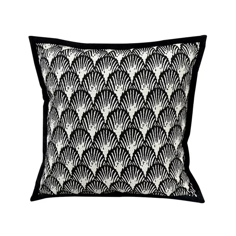 Chic Black & White Throw Pillowcase – Stylish Home Decor - DSARD