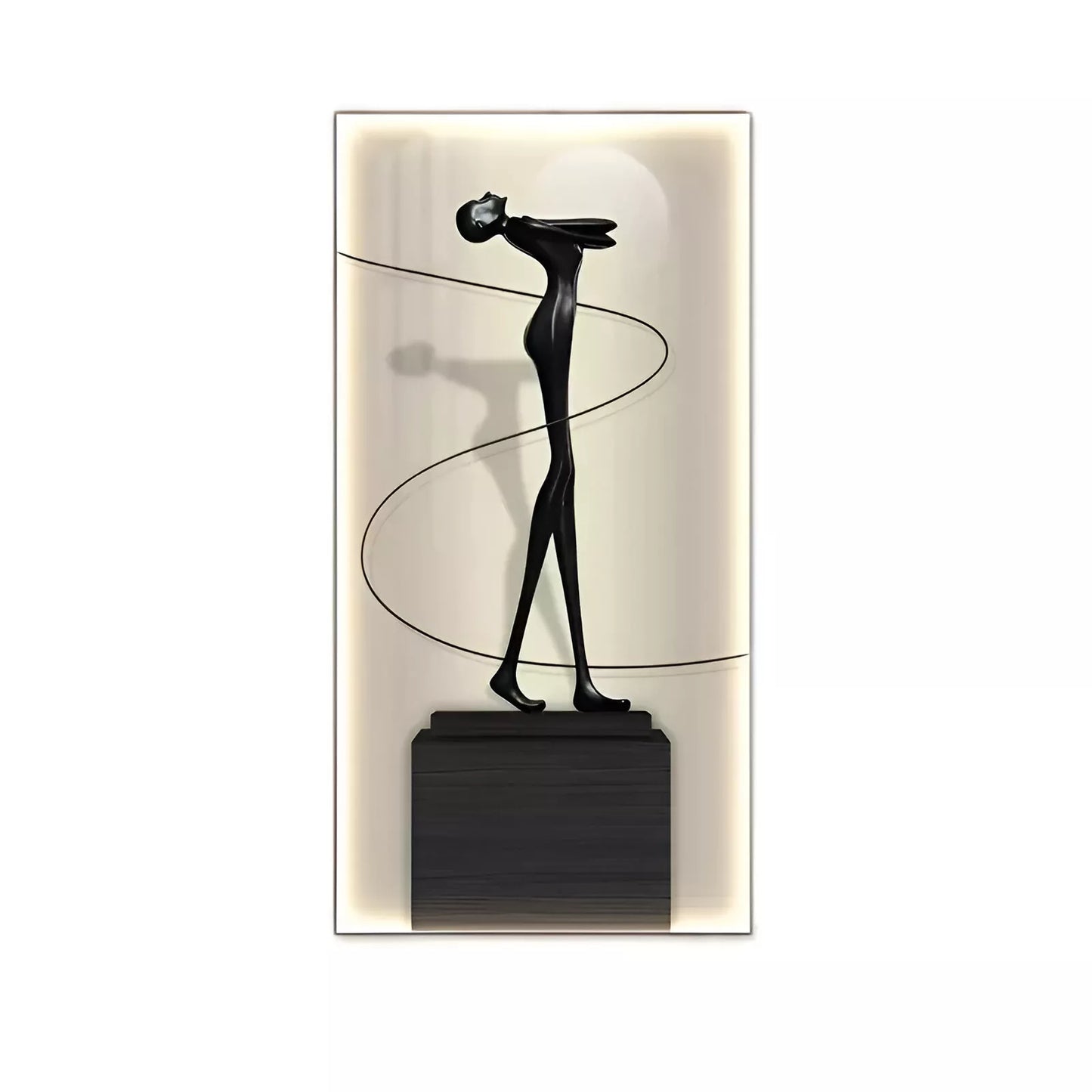 Modern Abstract LED Figure Wall Lamp – Luminous Art for Home Decor