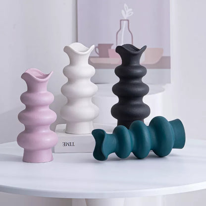 Modern White Ceramic Vase