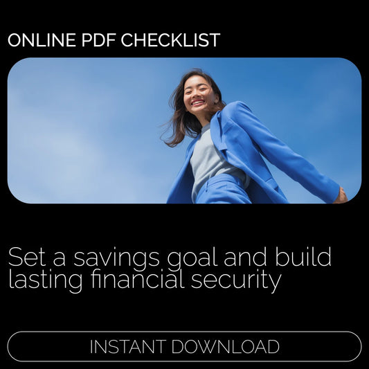The Safety Net Starter: Your Savings Target Checklist | Printable Financial Planner | Easy Step-by-Step Savings Tracker | Build a Real Savings Target for Financial Security