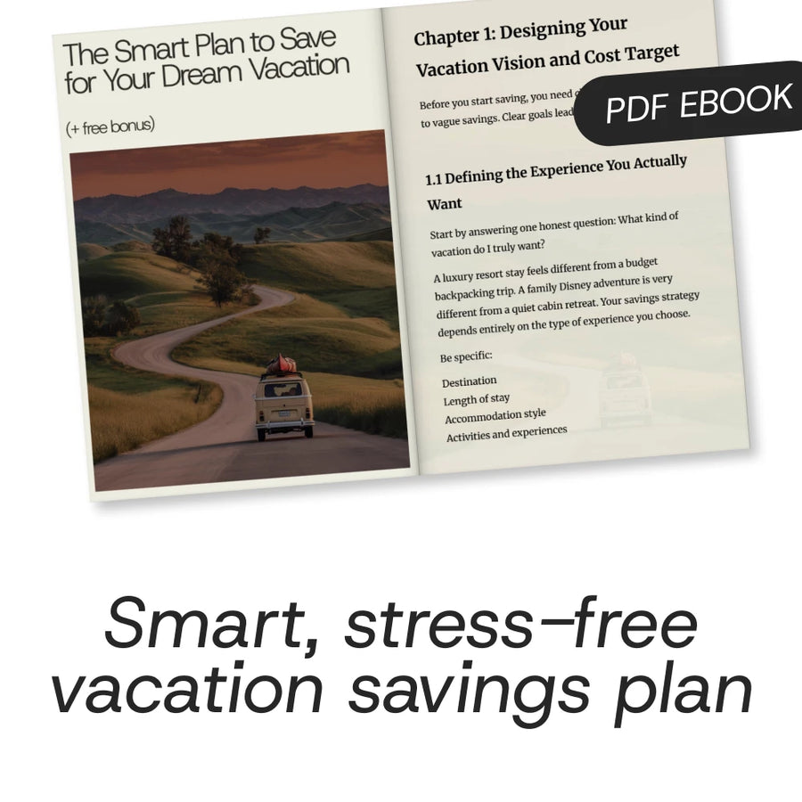 The Smart Plan to Save for Your Dream Vacation – Practical eBook Guide on how to save for a vacation, Budget Planning & Travel Savings Strategy