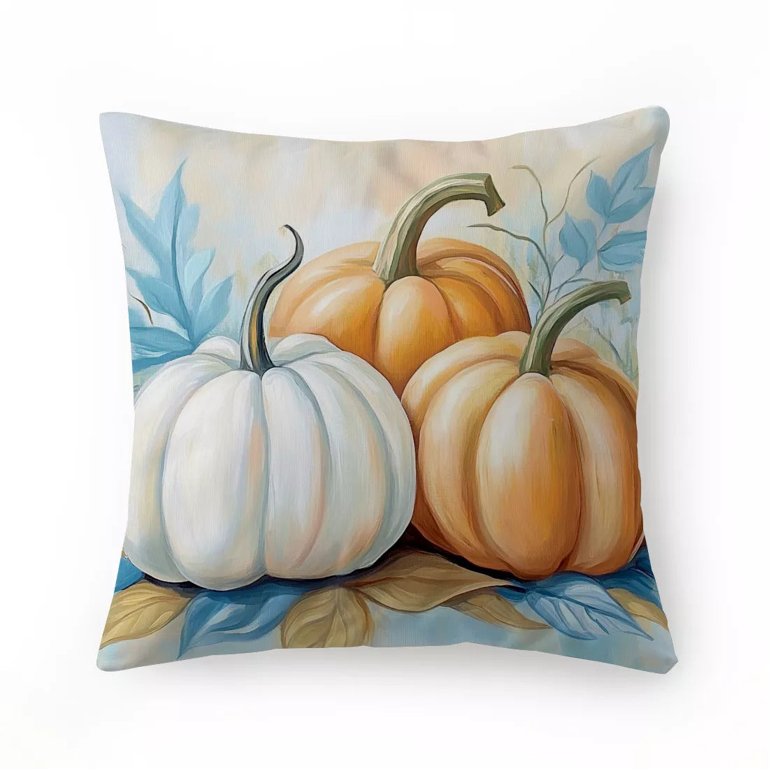 Autumn Dwarf Cushion Cover – Cozy Polyester Throw Pillowcase for Home Décor