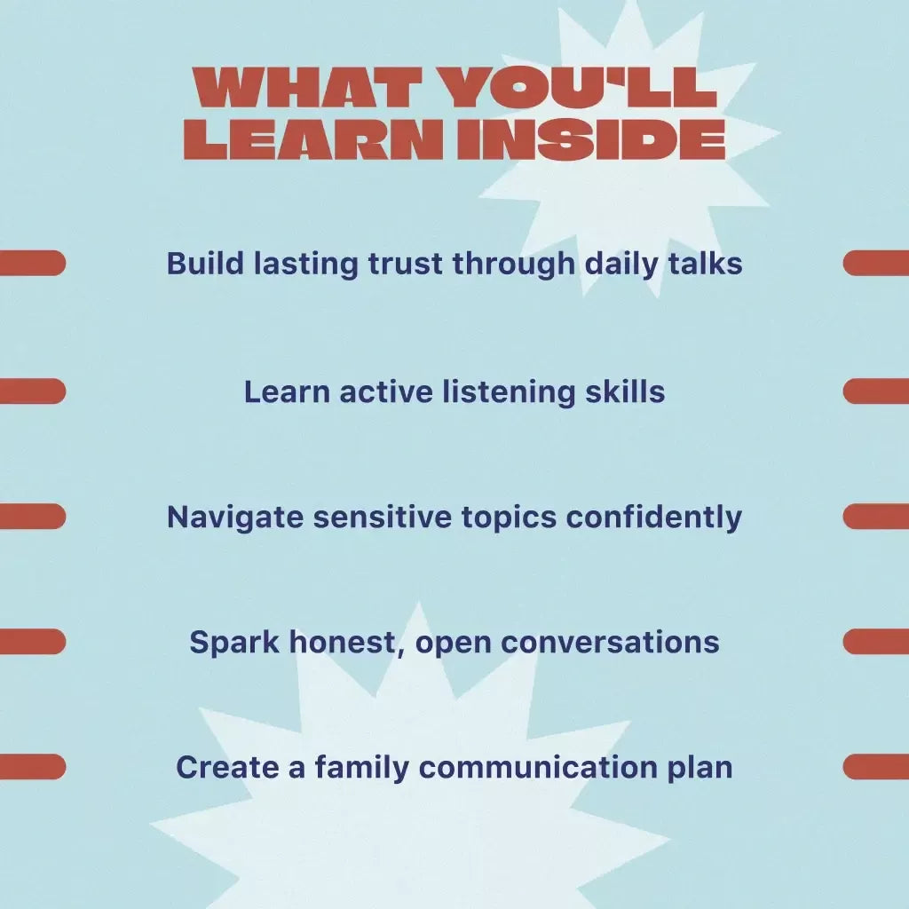 Talk & Connect: Parent-Child Communication Workbook – Positive Parenting Guide for Stronger Family Bonds, Conversation Starters, and Emotional Connection
