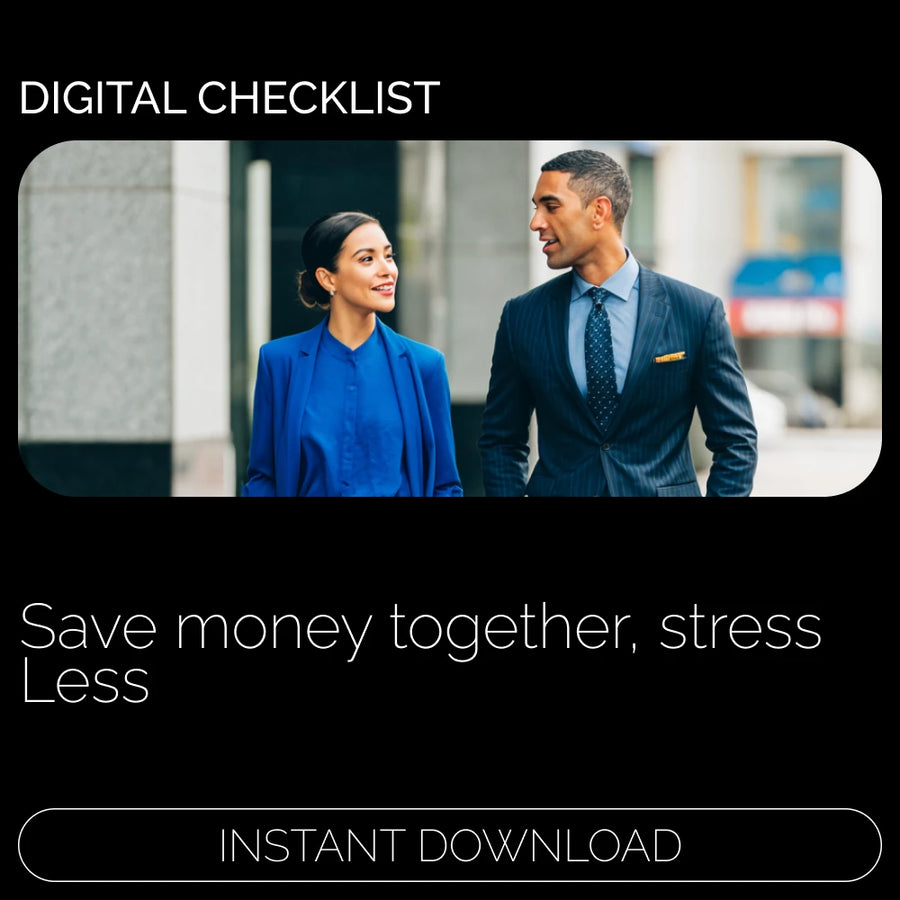 Couple’s Money-Saving Checklist – Best Way to Save Money with Your Partner, Printable Financial Planning & Budget Tracker for Couples