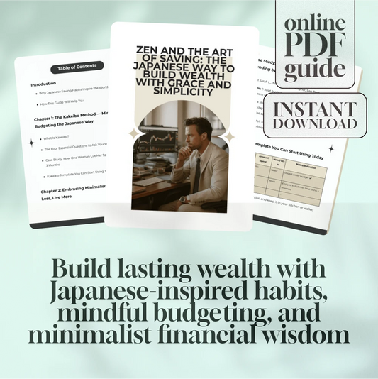 Zen and the Art of Saving: The Japanese Way to Build Wealth with Grace and Simplicity | Japanese Way to Save Money eBook | Minimalist Budgeting Digital Guide