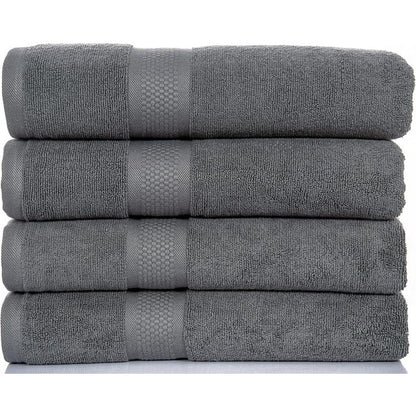 DSARD Bath Towels Set of 4, Spa Towels 100% Cotton, 600 GSM Bath Towels, Soft & Absorbent Bathroom Towels by DSARD - Beige
