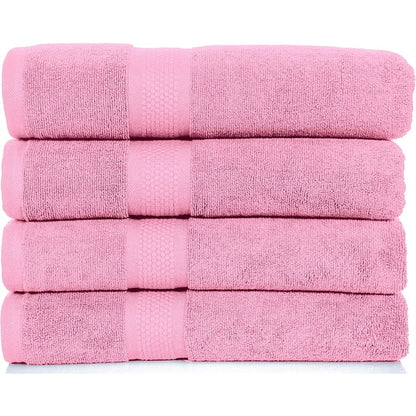 DSARD Bath Towels Set of 4, Spa Towels 100% Cotton, 600 GSM Bath Towels, Soft & Absorbent Bathroom Towels by DSARD - Beige