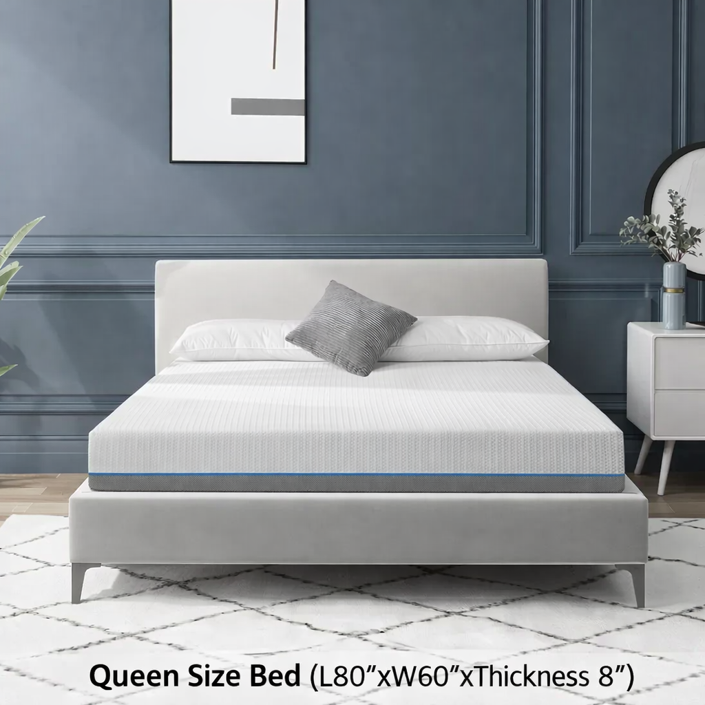 Gel-Charcoal Infused Memory Foam Mattress – Comfort King/Queen/Full/Twin Sizes - DSARD