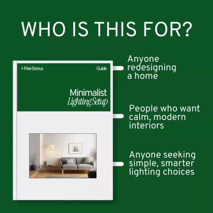 Minimalist Lighting Setup Guide – Modern Minimalist Lighting Design Digital Download for Home, Apartment & Studio