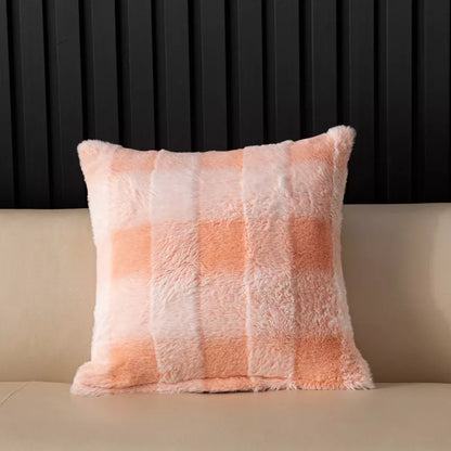 Velvet Plush Pillow Cushion Cover 18x18in Double-Sided Soft Throw Pillowcase