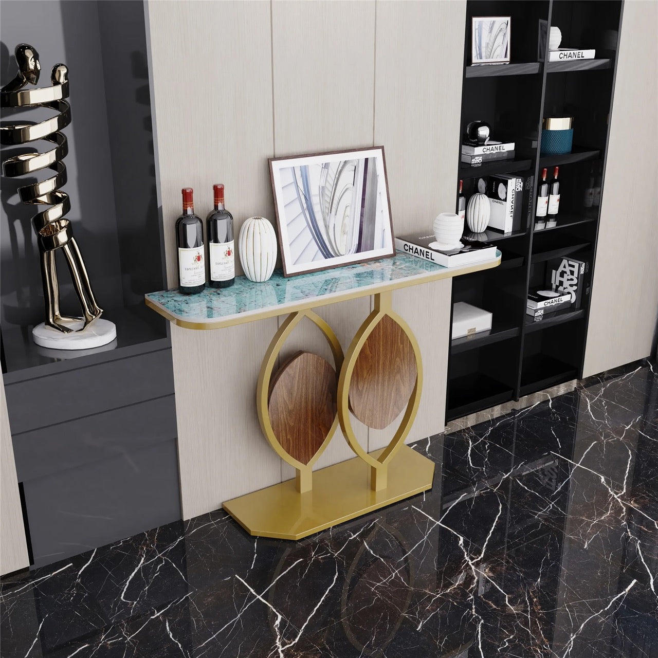 Modern Gold Console Table - DSARD