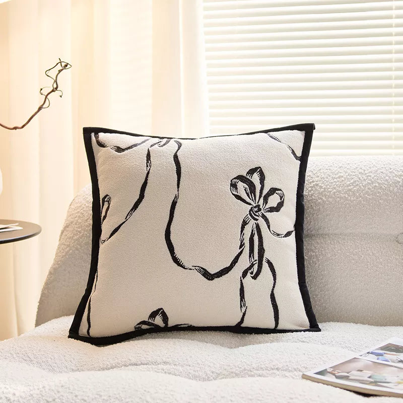 Elegant 18×18″ Line Splicing Throw Pillow Cover – Modern Decorative Cushion Case