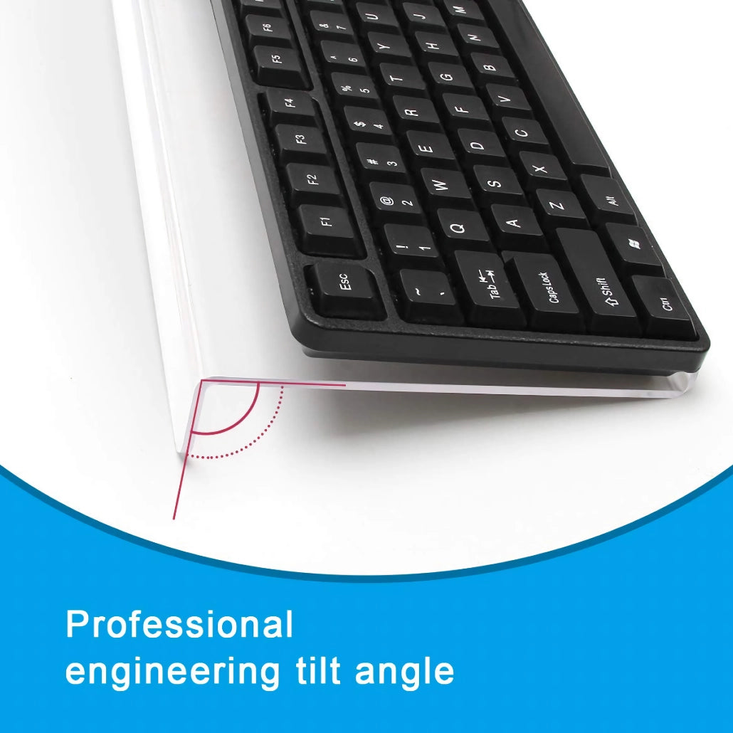 Premium Acrylic Keyboard Stand - Compact Ergonomic Desktop Riser