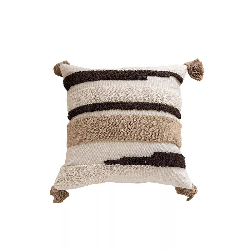 Bohemian Style Jacquard Embroidery Cushion Cover – Decorative Throw Pillow for Home