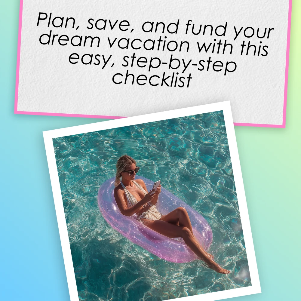 The “Escape Fund” Checklist: Your Roadmap to a Dream Vacation | Vacation Savings Plan | Printable Saving for Vacation Checklist | Budget & Trip Planning Guide