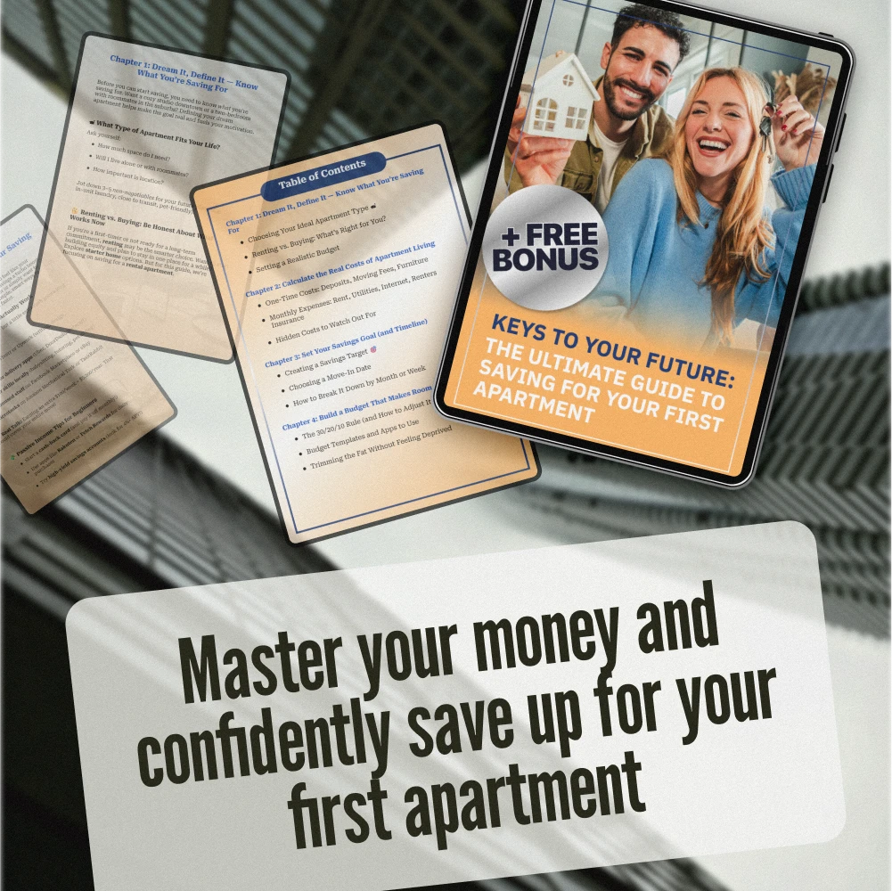 Keys to Your Future: The Ultimate Guide to Saving for Your First Apartment | How to Save Up for an Apartment eBook, First Apartment Budget Planner, Digital Download