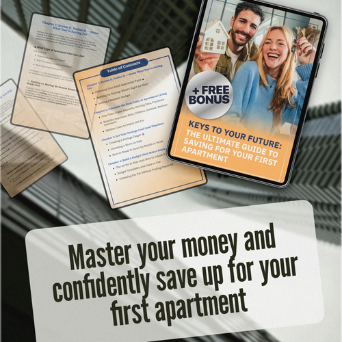 Keys to Your Future: The Ultimate Guide to Saving for Your First Apartment | How to Save Up for an Apartment eBook, First Apartment Budget Planner, Digital Download