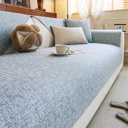 Universal Cotton Linen Sofa Cover – Anti-Slip, All-Season Comfort & Style