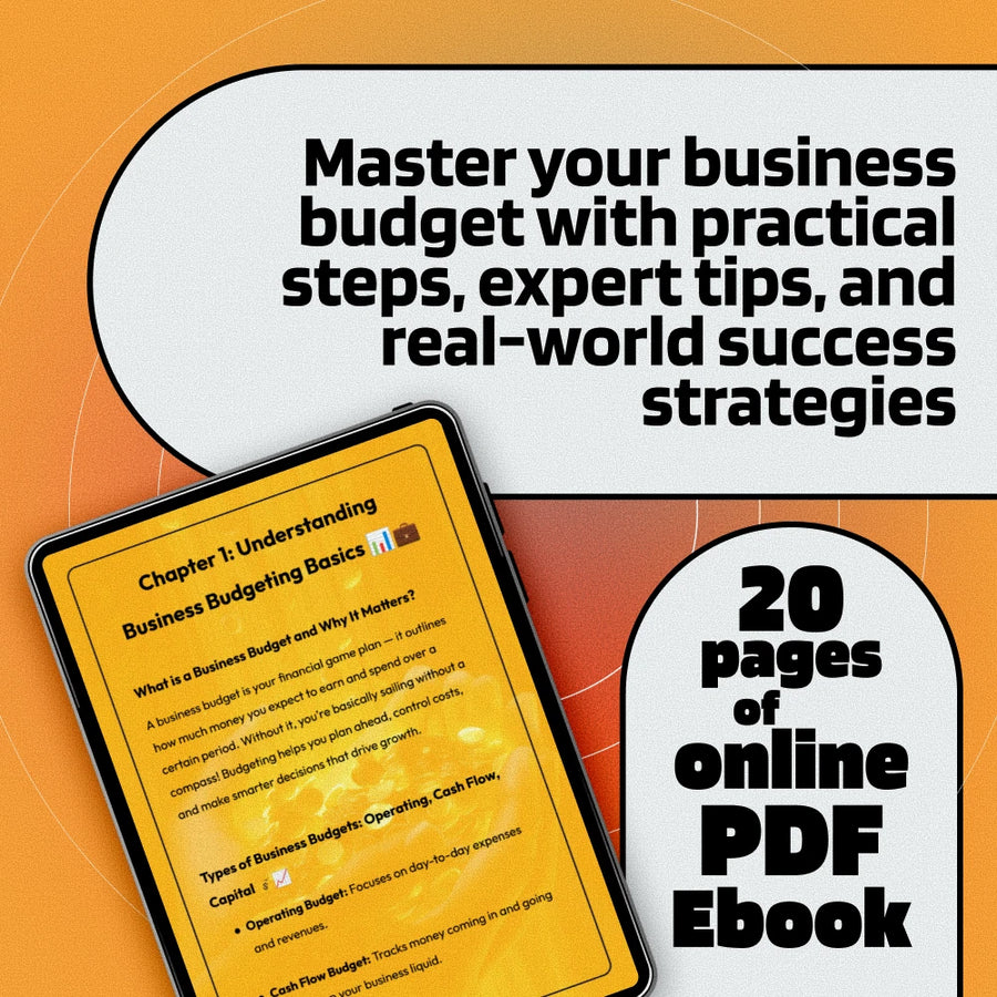 Budget Like a Boss: The Essential Guide to Mastering Your Business Budget | eBook for Entrepreneurs | How to Do a Business Budget Guide | Digital Download