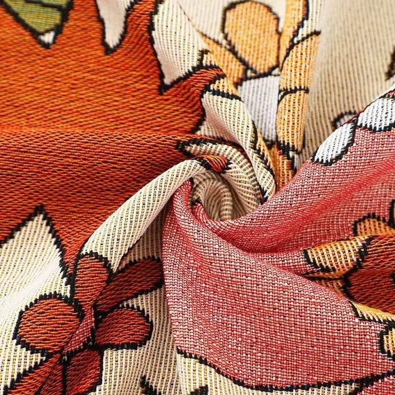 Sunflower Woven Throw Blanket – Cozy Minimalist Home Decor & Outdoor Mat