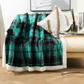 Bohemian Coral Velvet Throw Blanket – Soft Nordic Flannel, Perfect for Home and Office - DSARD