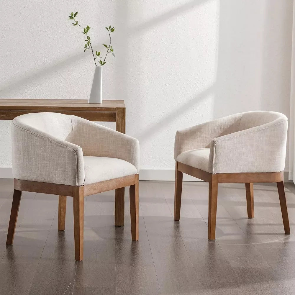 Beige Mid-Century Modern Dining Chairs Set of 2 - DSARD - DSARD