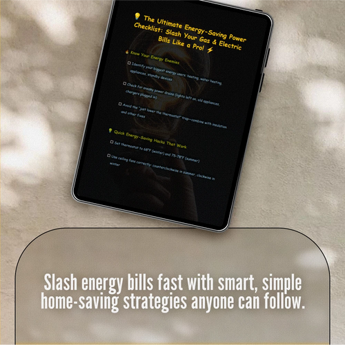 The Ultimate Energy-Saving Power Checklist: Slash Your Gas & Electric Bills Like a Pro | Digital Download Guide to How to Save Money on Gas and Electric