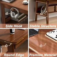 Mid-Century Modern Writing Desk for Home Office - DSARD