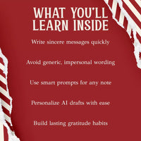 Writing Heartfelt Christmas Thank You Notes with AI | Holiday Gratitude Guide | How to Use AI to Write Christmas Thank You Notes | Festive Digital Download - DSARD