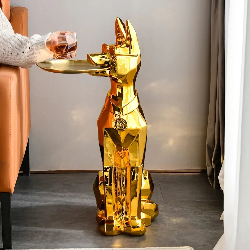 Elegant Doberman Dog Floor Statue - DSARD - DSARD
