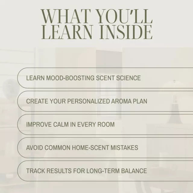 Home Aroma Strategy for a Calmer Space | Printable Guide | Digital Download for Stress Relief, Home Scent Planning, Essential Oil Routine, and Mindful Living