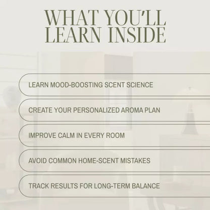 Home Aroma Strategy for a Calmer Space | Printable Guide | Digital Download for Stress Relief, Home Scent Planning, Essential Oil Routine, and Mindful Living