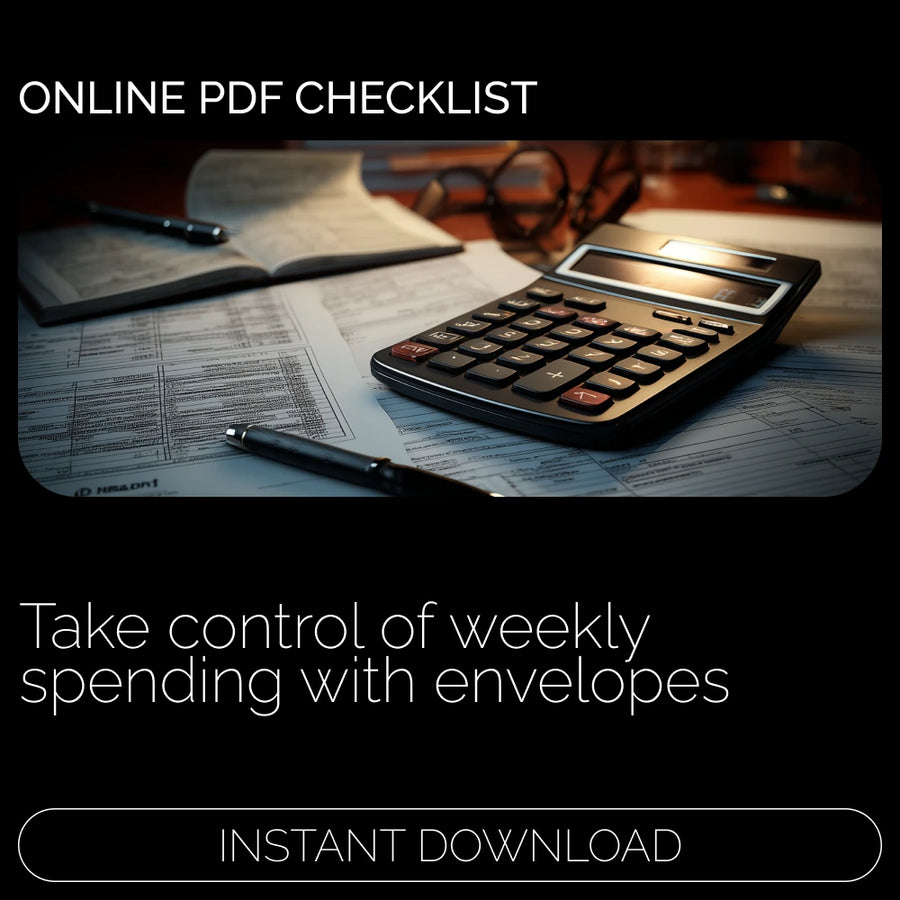 The “Cash in Control” Weekly Envelope Checklist | Digital Download for Weekly Cash Envelope Strategy, Budgeting Made Simple, Money Management Guide