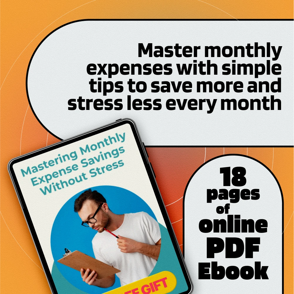 Mastering Monthly Expense Savings Without Stress | Save Monthly Expenses eBook & Budgeting Guide | Money-Saving Checklist & Digital Download