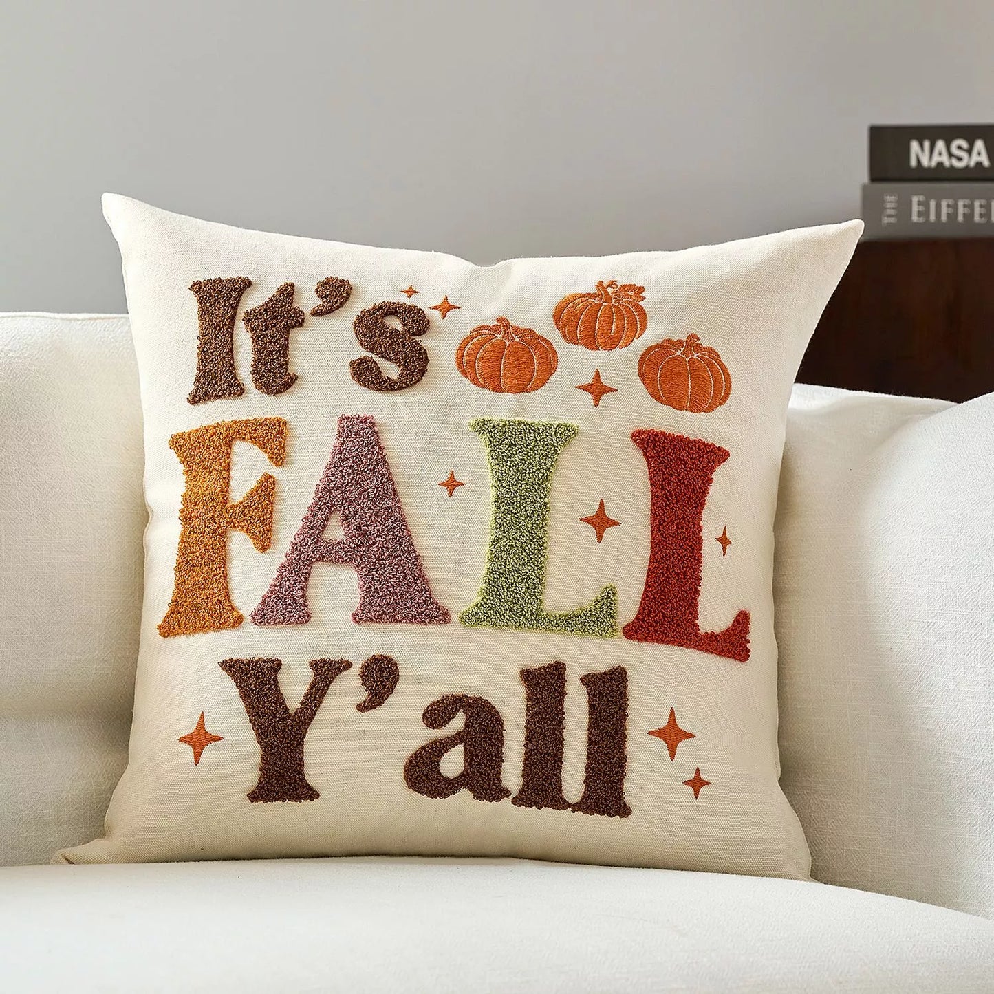 Pumpkin & Maple Leaf Throw Pillow Covers – Festive Cushion Cases