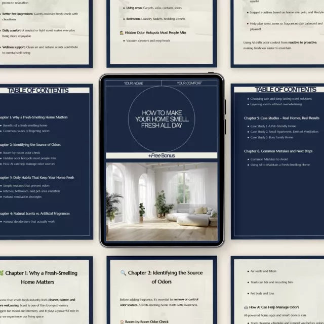 How to Make Your Home Smell Fresh All Day – Practical eBook Guide for Clean, Inviting Spaces | Simple Daily Routines & Smart Solutions