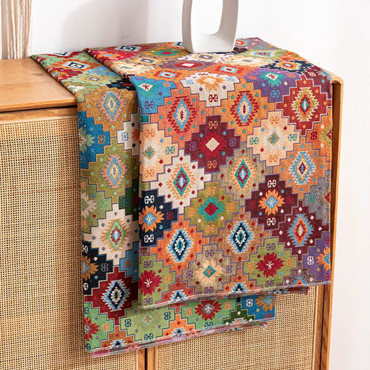 Bohemian Style Jacquard Fabric – Versatile DIY Craft Material