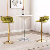 Modern Velvet Swivel Bar Stools - DSARD