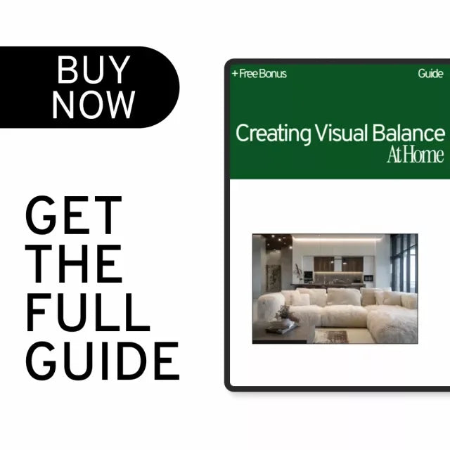 Creating Visual Balance at Home | Interior Design Guide, Home Decor eBook, Room-by-Room Styling Checklist, AI Interior Design Planner - DSARD