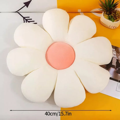 Daisy Seat Cushion Colorful Flowers Pillow Sunflower Pillow Sofa Cushion Office Flower Mat Plush Toy Thanksgiving Christmas Gift