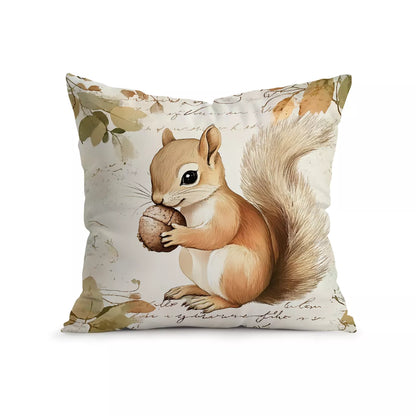 Retro Autumn Harvest Cushion Cover – Cozy Fall-Inspired Home Décor Pillowcase