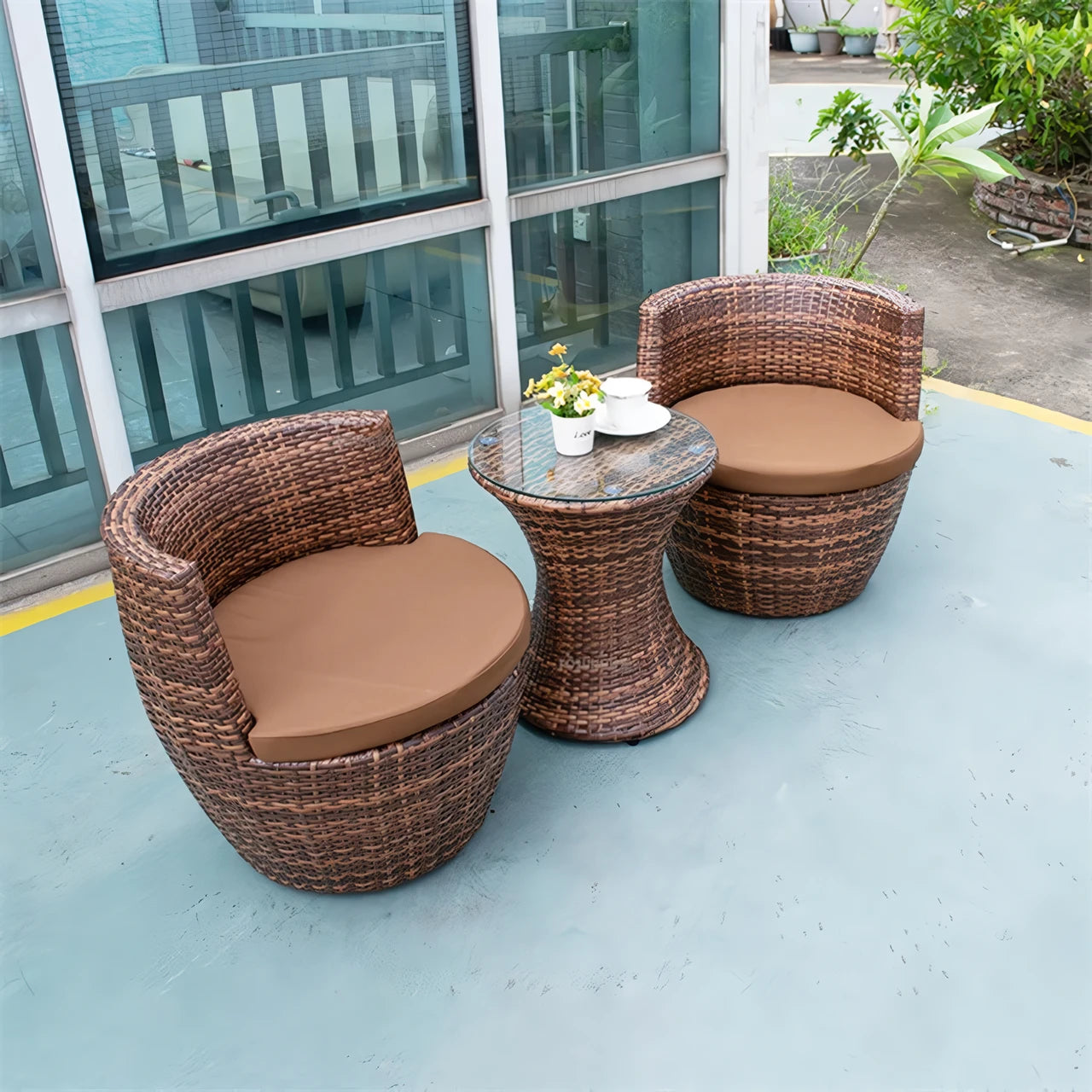 DSARD Modern Outdoor Rattan Patio Set
