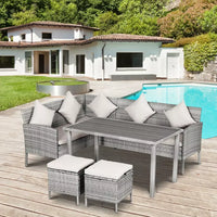 5-Piece Outdoor L-Shaped Sectional Sofa Set - DSARD