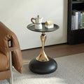 Cream Iron Art Coffee Table – Modern Minimalist Living Room