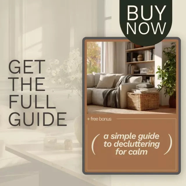 A Simple Guide to Decluttering for Calm – Minimalist Home Organization Guide, Digital Declutter Checklist, Cozy Living eBook for Stress-Free Tidying - DSARD