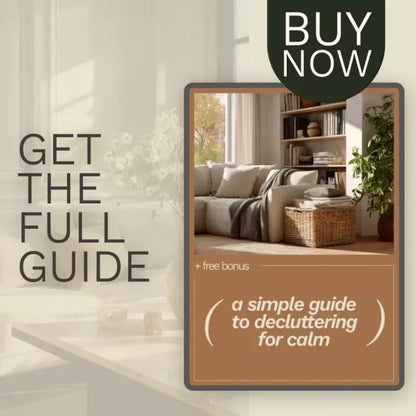 A Simple Guide to Decluttering for Calm – Minimalist Home Organization Guide, Digital Declutter Checklist, Cozy Living eBook for Stress-Free Tidying - DSARD